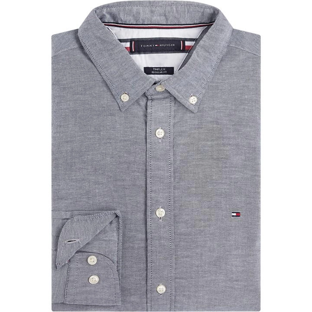 Tommy Hilfiger Core 1985 Long Sleeve Oxford Shirt - Blue